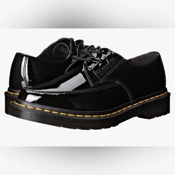 Dr. Martens belladonna Shiny Black Oxfords - Picture 2 of 10